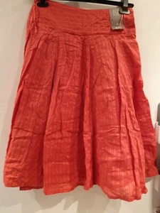 *NEW *. Tu. Coral/pink Cotton Flare Skirt. Size 8 - Picture 1 of 7