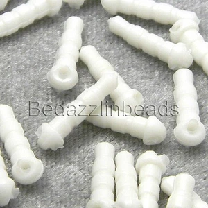 50 White Cell Phone Dust Plug Caps With Hole For Hanging Charms In Earphone Hole - Picture 1 of 1