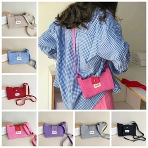 Knit Shoulder Bag Square Knitted Phone Crossbody Bag Fashion Summer Beach Bag - Picture 1 of 21