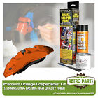 Premium Orange Brake Caliper & Drum Paint Kit For Skoda. Gloss Finish
