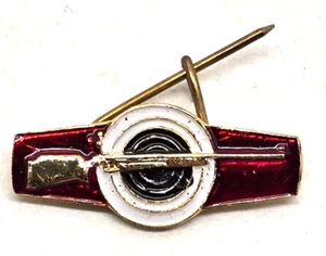 Chinese Shooting Association Hat Pin Pinback Lapel Brooch Vintage - Picture 1 of 2