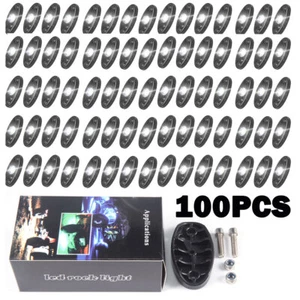 White 100Pod LED Rock Lights For Jeep Offroad Boat Truck UTV ATV Underbody Light - Bild 1 von 8
