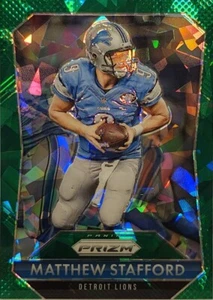 2015 Panini Prizm Matthew Stafford Detroit Lions Green Crystals Prizm 29/75 - Picture 1 of 2