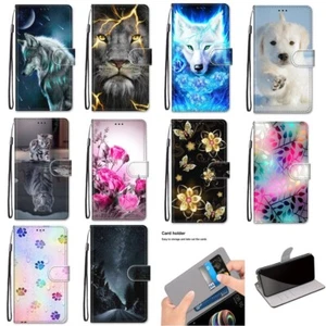 For iPhone 16E 15 14 Plus 13 Pro 12 Card Wallet Flip Stand Phone Case Cover - Picture 1 of 24