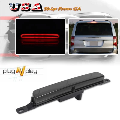 Tercera luz de freno de montaje alto central Smoke 3D para Dodge Grand Caravan 2008-2017 Foto 1 de 4