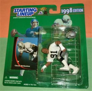 1998 CHESTER MCGLOCKTON #91 L.A. Raiders Rookie sole Starting Lineup - Foto 1 di 3