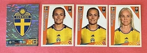 2023 Panini FIFA AU-NZ Damen WM 4 Aufkleber - Schweden 🙂 🙂 ️ Neuwertig + - Bild 1 von 2