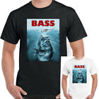 Fishing T-Shirt Bass Mens Funny Jaws Fisherman Fish Angler Angling Rod Unisex