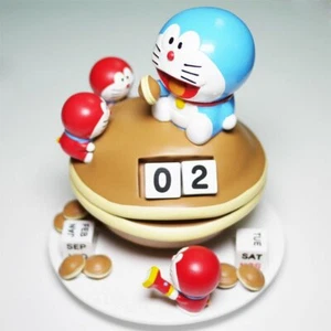 JAPÓN DORAEMON PASTA PAN DADOS RESINA CALENDARIO PERPETUO ORNAMENTO 405833 - Imagen 1 de 4