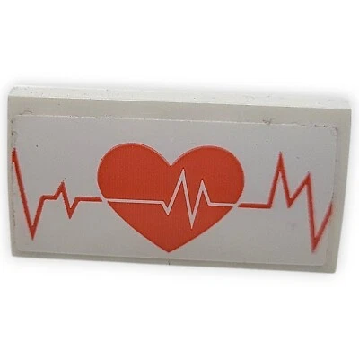 Lego Slope Curved 2x4 Herz ECG Monitor 88930pb150 41394 Heartlake City Ersatz - Bild 1 von 4