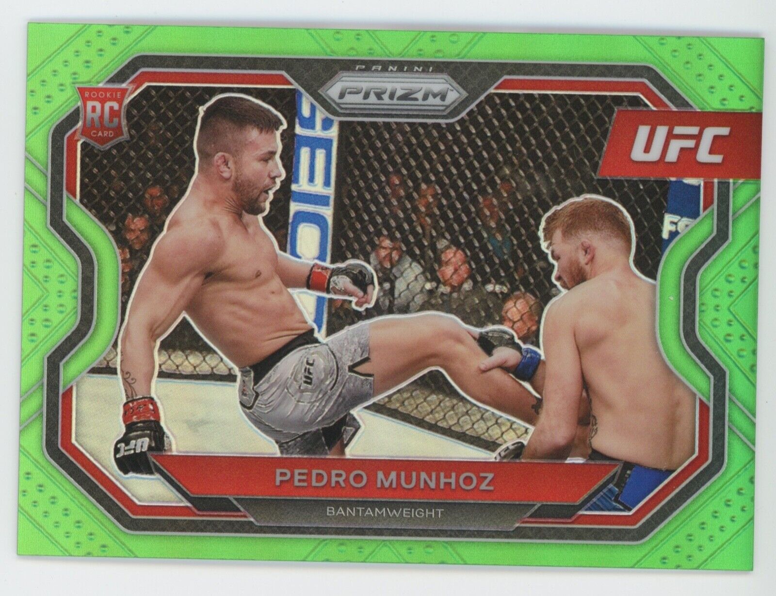PEDRO MUNHOZ 2021 Panini Prizm UFC Rookie  NEON GREEN /75 RC