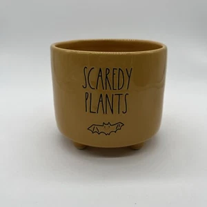 Maceta cerámica con patas de 3,5" colección artesanal RAE DUNN 262: PLANTAS ATERRADORAS murciélago - Imagen 1 de 5