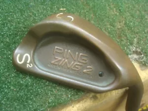 Ping Zing 2 Beryllium Copper Blk Dot S2 Sand Wedge 54.5* Grafalloy Blue Reg flex - Picture 1 of 5