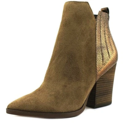 GUESS Millie Marrón Ante Bronce Diseñador Botines 5.5 - Imagen 1 de 4