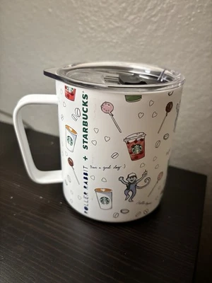 BRAND NEW Starbucks x Roller Rabbit Stainless Steel Travel Mug 12oz 2025  - Image 1 of 4