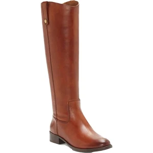 INC Womens Fawne Brown Leather Tall Riding Boots Shoes 5 Medium (B,M) 7499 - Picture 1 of 4