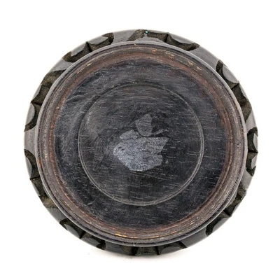 Antique Chinese Carved Wood Stand for Vase Ginger Jar Circle Middle 20th Century - Image 1 of 4