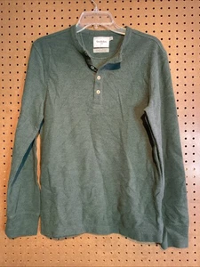 Camisa térmica Goodfellow & Co para hombre talla pequeña verde oliva Henley manga larga G17 - Imagen 1 de 8