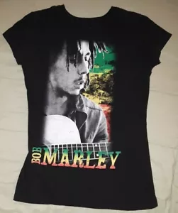 Bob Marley Marley brand Black Women's/teen T-Shirt Size X-Large XL 100% cotton - Picture 1 of 4