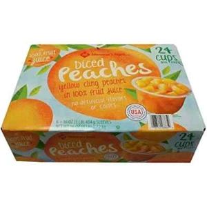 it Cups, Applesauce & Pudding Member's Mark Diced Peach Cups, 4 oz., 24 ct - Picture 1 of 3