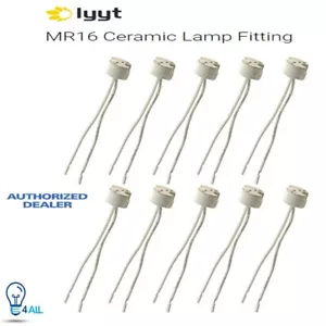 10 Pack MR16 GU5.3 SOCKET LED BULB HALOGEN LAMP HOLDER 12V BASE WIRE CONNECTOR - Picture 1 of 1