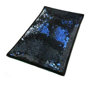 Black Mosaic Guest Towel & Napkin Holder Tray
