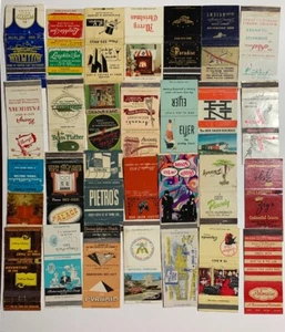VINTAGE Lot of 45 - 30-STRIKE ADVERTISING MATCHCOVERS (#2) - Picture 1 of 12