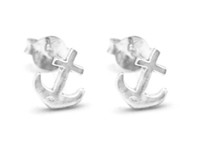 Anker Maritim Ohrstecker 925er Silber Symbol Schmuck - NEU