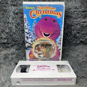 Barneys Night Before Christmas VHS 1999 Clamshell Kid's Movie Classic Cartoon - Picture 1 of 8