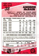1989-90 O-Pee-Chee Tembec Test #38 Andrew McBain