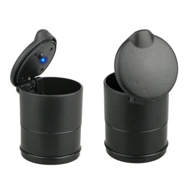 2 x Auto-Aschenbecher mit LED Windaschenbecher mit Deckel Gluttöter Licht Verk-g - Bild 1 von 2