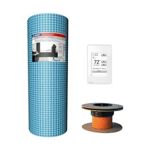 TRM Radiant Floor Heat Kit Mapei Uncoupling Membrane,TRM WiFi Thermostat, Cable - Picture 1 of 1