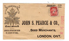 Canada MB Manitoba - Minnedosa 1891 CDS Small Queen Cover - Pearce Seeds -