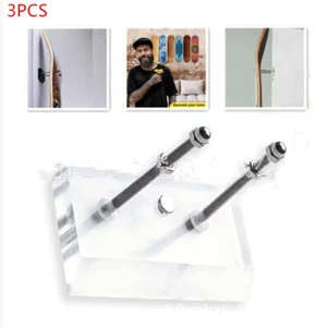 3X Skateboard Deck Display Wall Mount Hanger Rack Longboard Holder Hanging Tool - Picture 1 of 4