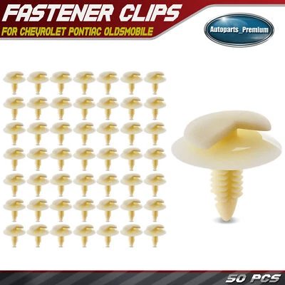 50Pcs 5/16 in Door Interior Panel Retainer Double Head Clip Fasteners for Chevy - Image 1 of 4