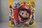 Nintendo Super Mario Bros. "Through The Years" Double Sided Throw Pillow 16 X 16