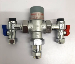 15 mm Hydromix 15/3 Combi Termostático/A prueba de fallos DD 993015 Delabie TMV3 mezcla - Imagen 1 de 7