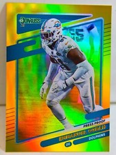 Emmanuel Ogbah 2021 Donruss Football Gold Holo Press Proof SP Refractor Card #69