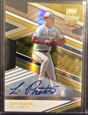 2020 Elite Extra Edition Levi Prater Gold Prospect Autograph SP Card /24