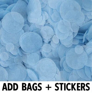Biodegradable Wedding Confetti | Light Blue | Circle Tissue Paper | 20g Bag - Picture 1 of 11