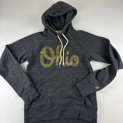 Ohio State Buckeyes Sudadera con Capucha Mujer XS Gris Manga Larga Sudadera Homenaje Dorado Foto 1 de 4
