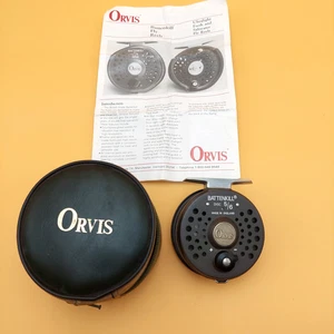 Moulinet de pêche à la mouche Orvis Battenkill Disc 5/6 fabriqué en Angleterre avec étui souple - Photo 1/10