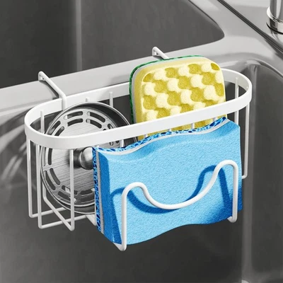 Sponge Holder - Movable Kitchen Caddy with M Shape Hook Stainless Steel Hangi... - Image 1 of 4