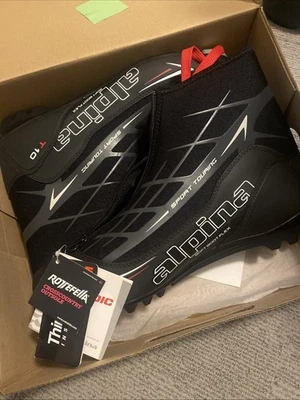 Botas de esquí de fondo Alpina BC NNN Binding negras rojas talla 46 EUR 12 EE. UU. para hombre Foto 1 de 4