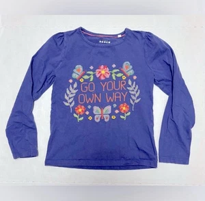 Mini Boden long sleeve shirt, size 7-8Y, Go Your Own Way - Picture 1 of 7