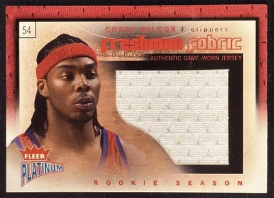 2002-03 Fleer Platinum #FF-CW Chris Wilcox Freshman ткань нашивка дебютанта - Изображение 1 из 2