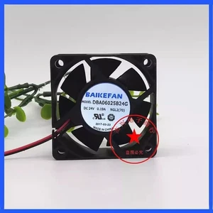 BAIKEFAN DBA06025B24G DC24V 0.19A 60*60*25MM 2-Wire Cooling Fan - Picture 1 of 3