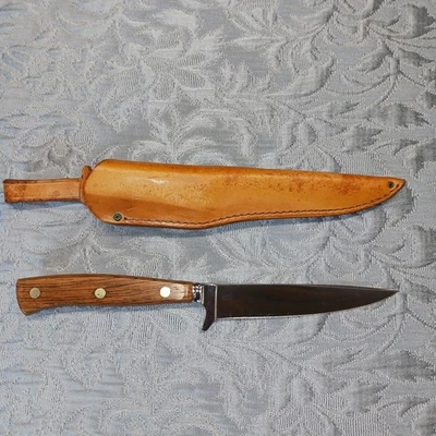 Faca e bainha de desossa vintage J A Henckels Friodur sem mancha 5 1/2" Solingen Alemanha - Imagem 1 de 4