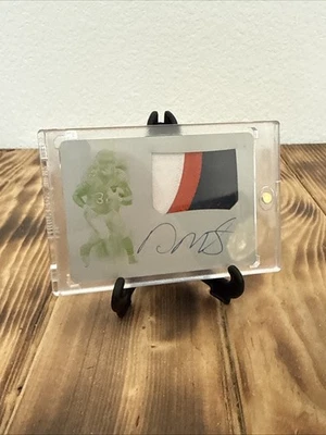 2019 NATIONAL TREASURES DAVID MONTGOMERY PLACA DE IMPRESSÃO REMENDO DE NOVATO AUTOGRAFADO 1/1 - Imagem 1 de 4