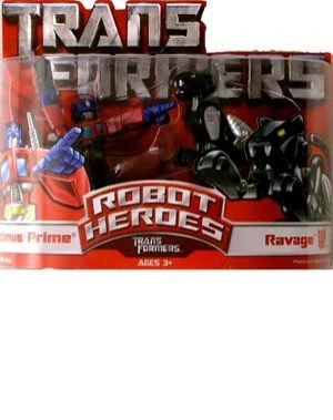 Hasbro Transformers Robot Heroes 2-Pack Optimus Prime Vs. Ravage Action Figure